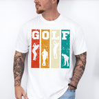 Golfer Silhouette Design - Golf Unisex Crewneck T-Shirt Sweatshirt Hoodie