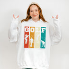 Golfer Silhouette Design - Golf Unisex Crewneck T-Shirt Sweatshirt Hoodie