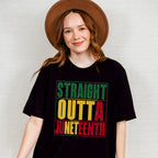 Straight Outta Juneteenth - Juneteenth Unisex Crewneck T-Shirt Sweatshirt Hoodie