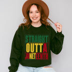 Straight Outta Juneteenth - Juneteenth Unisex Crewneck T-Shirt Sweatshirt Hoodie