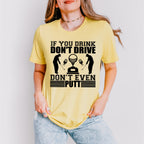 If You Drink Don't Drive Don't Even Putt - Golf Unisex Crewneck T-Shirt Sweatshirt Hoodie