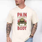 Pain Is Weakness Leaving Your Body - GYM Unisex Crewneck T-Shirt Sweatshirt Hoodie