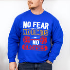 No Fear No Limits No Excuses - GYM Unisex Crewneck T-Shirt Sweatshirt Hoodie