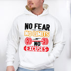 No Fear No Limits No Excuses - GYM Unisex Crewneck T-Shirt Sweatshirt Hoodie