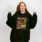 Fists With Chains - Juneteenth Unisex Crewneck T-Shirt Sweatshirt Hoodie