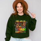 Fists With Chains - Juneteenth Unisex Crewneck T-Shirt Sweatshirt Hoodie