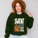 Sweat Is Just Fat Crying - GYM Unisex Crewneck T-Shirt Sweatshirt Hoodie