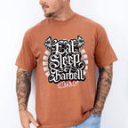 Eat Sleep Barbell Repeat - GYM Unisex Crewneck T-Shirt Sweatshirt Hoodie