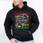 Rising Fist Celebrate Blackity - Juneteenth Unisex Crewneck T-Shirt Sweatshirt Hoodie