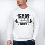Gym Animal Power - GYM Unisex Crewneck T-Shirt Sweatshirt Hoodie