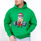 Santa Deadlifting Design - GYM Unisex Crewneck T-Shirt Sweatshirt Hoodie
