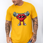Heart Weight Lifting Design - GYM Unisex Crewneck T-Shirt Sweatshirt Hoodie