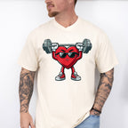 Heart Weight Lifting Design - GYM Unisex Crewneck T-Shirt Sweatshirt Hoodie