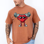 Heart Weight Lifting Design - GYM Unisex Crewneck T-Shirt Sweatshirt Hoodie