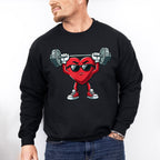 Heart Weight Lifting Design - GYM Unisex Crewneck T-Shirt Sweatshirt Hoodie