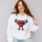 Heart Weight Lifting Design - GYM Unisex Crewneck T-Shirt Sweatshirt Hoodie