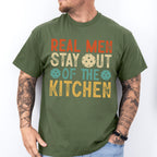 Real Men Stay Out Of The Kitchen - Pickleball Unisex Crewneck T-Shirt Sweatshirt Hoodie