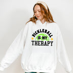 Pickleball Is My Therapy - Pickleball Unisex Crewneck T-Shirt Sweatshirt Hoodie