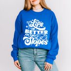 Life Is Better On The Slopes - Skiing Unisex Crewneck T-Shirt Sweatshirt Hoodie