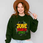 June Teenth Vibes - Juneteenth Unisex Crewneck T-Shirt Sweatshirt Hoodie