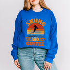Skiing And Coffee - Skiing Unisex Crewneck T-Shirt Sweatshirt Hoodie