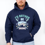 I'd Rather Be Skiing - Skiing Unisex Crewneck T-Shirt Sweatshirt Hoodie