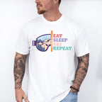 Eat Sleep Ski Repeat - Skiing Unisex Crewneck T-Shirt Sweatshirt Hoodie