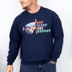 Eat Sleep Ski Repeat - Skiing Unisex Crewneck T-Shirt Sweatshirt Hoodie