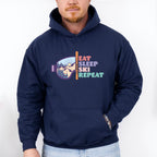 Eat Sleep Ski Repeat - Skiing Unisex Crewneck T-Shirt Sweatshirt Hoodie