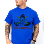 Ski Downhill - Skiing Unisex Crewneck T-Shirt Sweatshirt Hoodie