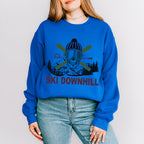 Ski Downhill - Skiing Unisex Crewneck T-Shirt Sweatshirt Hoodie