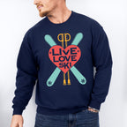 Live Love Ski - Skiing Unisex Crewneck T-Shirt Sweatshirt Hoodie