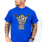 Surf West Coast USA - Surfing Unisex Crewneck T-Shirt Sweatshirt Hoodie
