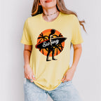 Surfing Sunrise Palms Design - Surfing Unisex Crewneck T-Shirt Sweatshirt Hoodie