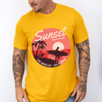 Sunset Venice Beach - Surfing Unisex Crewneck T-Shirt Sweatshirt Hoodie