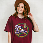Day Drinker Mardi Gras Design - Mardi Gras Unisex Crewneck T-Shirt Sweatshirt Hoodie