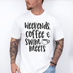 Weekends' Coffee Swim Meets - Swimming Unisex Crewneck T-Shirt Sweatshirt Hoodie