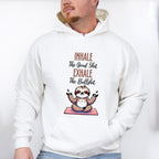 Inhale Exhale Sloth Design - Yoga Unisex Crewneck T-Shirt Sweatshirt Hoodie