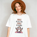 Inhale Exhale Sloth Design - Yoga Unisex Crewneck T-Shirt Sweatshirt Hoodie