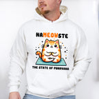 Nameowste The State Of Purrvana - Yoga Unisex Crewneck T-Shirt Sweatshirt Hoodie