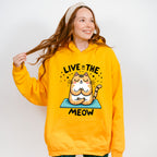 Live In The Meow - Yoga Unisex Crewneck T-Shirt Sweatshirt Hoodie