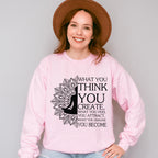 What You Think You Create - Yoga Unisex Crewneck T-Shirt Sweatshirt Hoodie