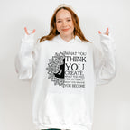 What You Think You Create - Yoga Unisex Crewneck T-Shirt Sweatshirt Hoodie