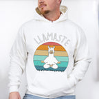 LLAMASTE Retro Sunset Design - Yoga Unisex Crewneck T-Shirt Sweatshirt Hoodie