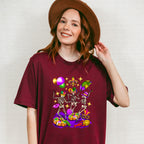 Funny Skeleton - Mardi Gras Unisex Crewneck T-Shirt Sweatshirt Hoodie