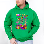 Funny Skeleton - Mardi Gras Unisex Crewneck T-Shirt Sweatshirt Hoodie