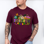 Teacher Mardi Gras Design - Mardi Gras Unisex Crewneck T-Shirt Sweatshirt Hoodie