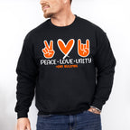 Peace Love Unity - Anti Bullying Unisex Crewneck T-Shirt Sweatshirt Hoodie
