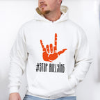 Stop Bullying Hand Design - Anti Bullying Unisex Crewneck T-Shirt Sweatshirt Hoodie