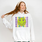 Mardi Gras Smile Face Design - Mardi Gras Unisex Crewneck T-Shirt Sweatshirt Hoodie